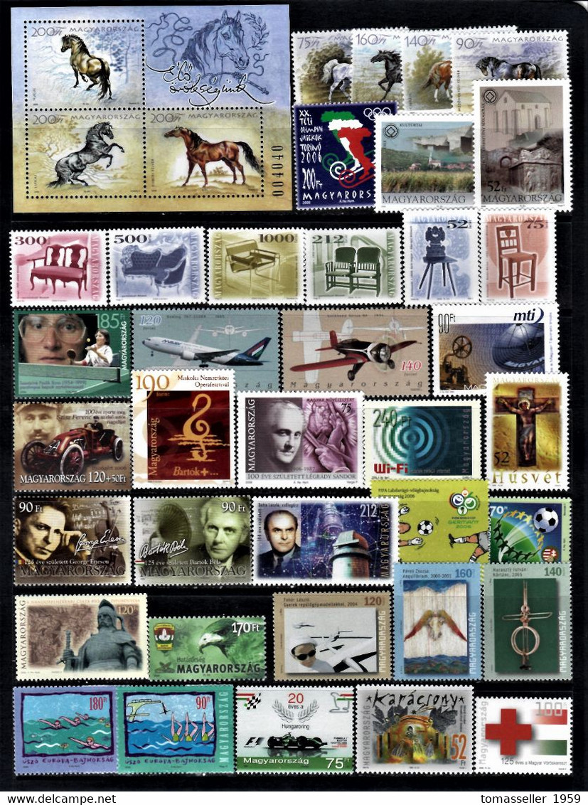 Hungary-2006 Full Year  Set - 28 Issues.MNH - Full Years