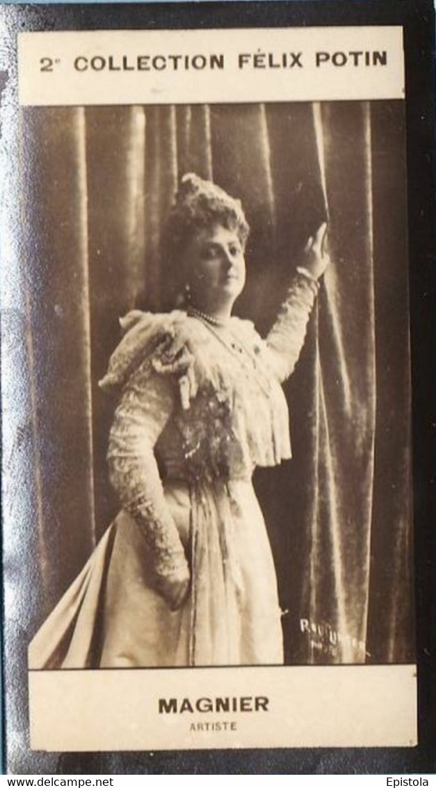 ► Marie MAGNIER - Comédienne  Costume De Théâtre 2/2  Gymnase Par "Reutlinger"   Photo Bromure Felix POTIN 1908 - Félix Potin