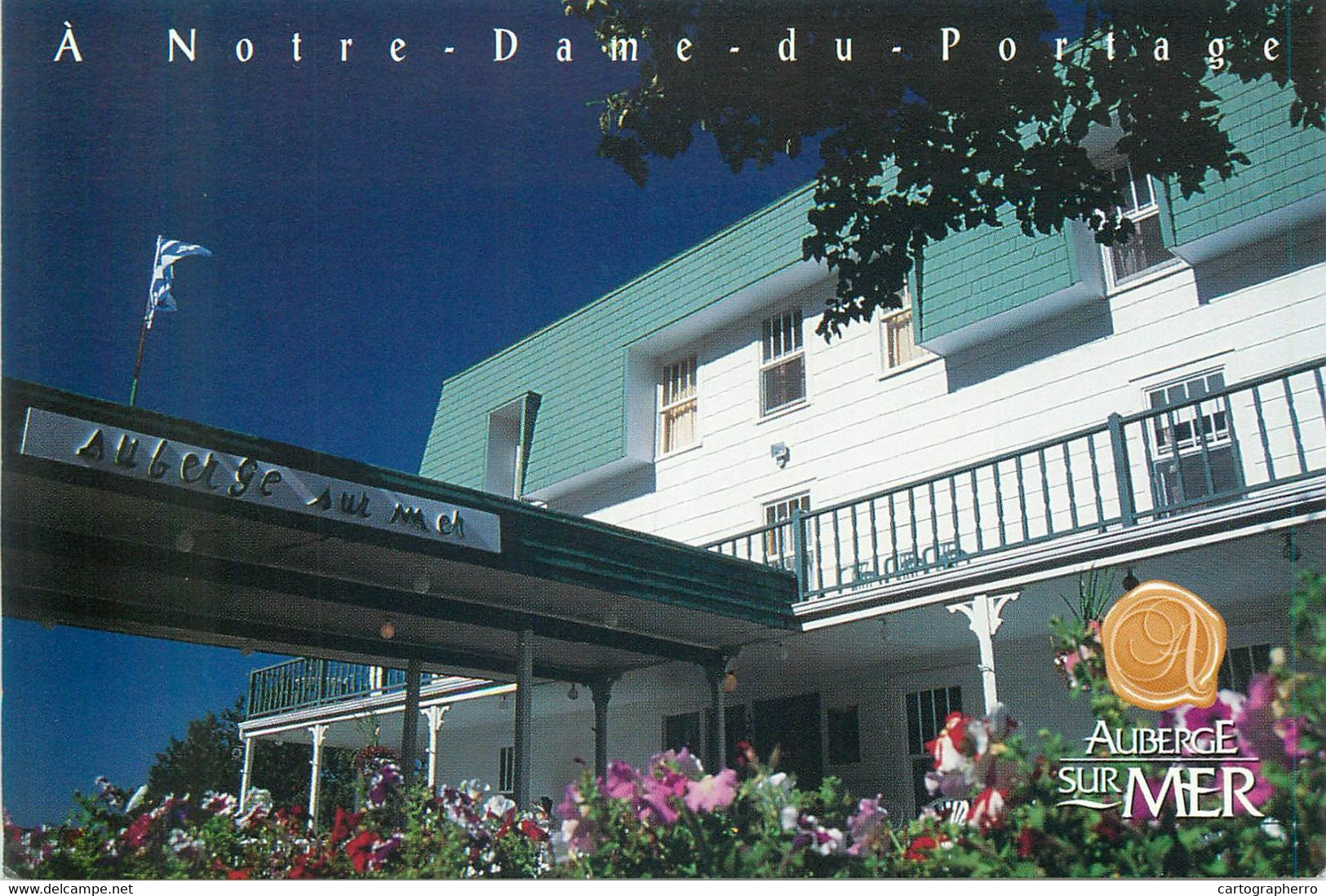 Postcard Canada Quebec Notre-Dame-du-Portage Auberge Sur Mer - Québec - Les Rivières