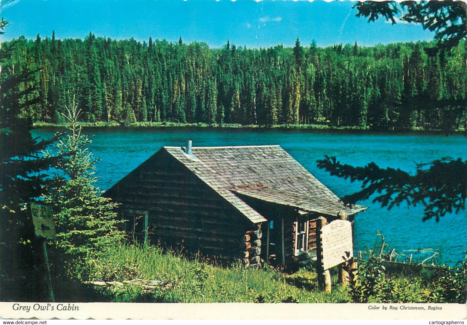 Postcard Canada Prince Albert National Park Ajawan Lake Grey Owl's Cabin - Altri & Non Classificati