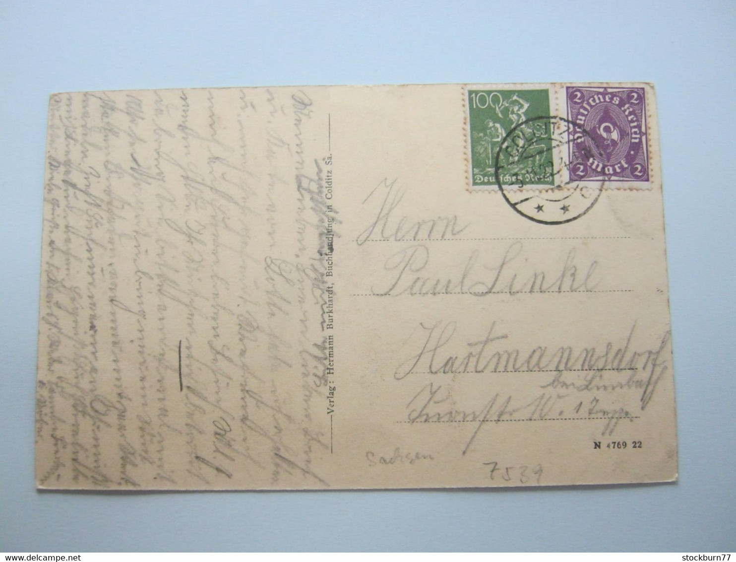 ZSCHADRASS Bei Colditz ,   Schöne Karte  Um 1922 - Colditz