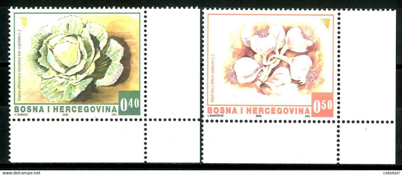 BOSNIA HERZEGOVINA 2006** - Vegetables - 2 Val. MNH. - Vegetables