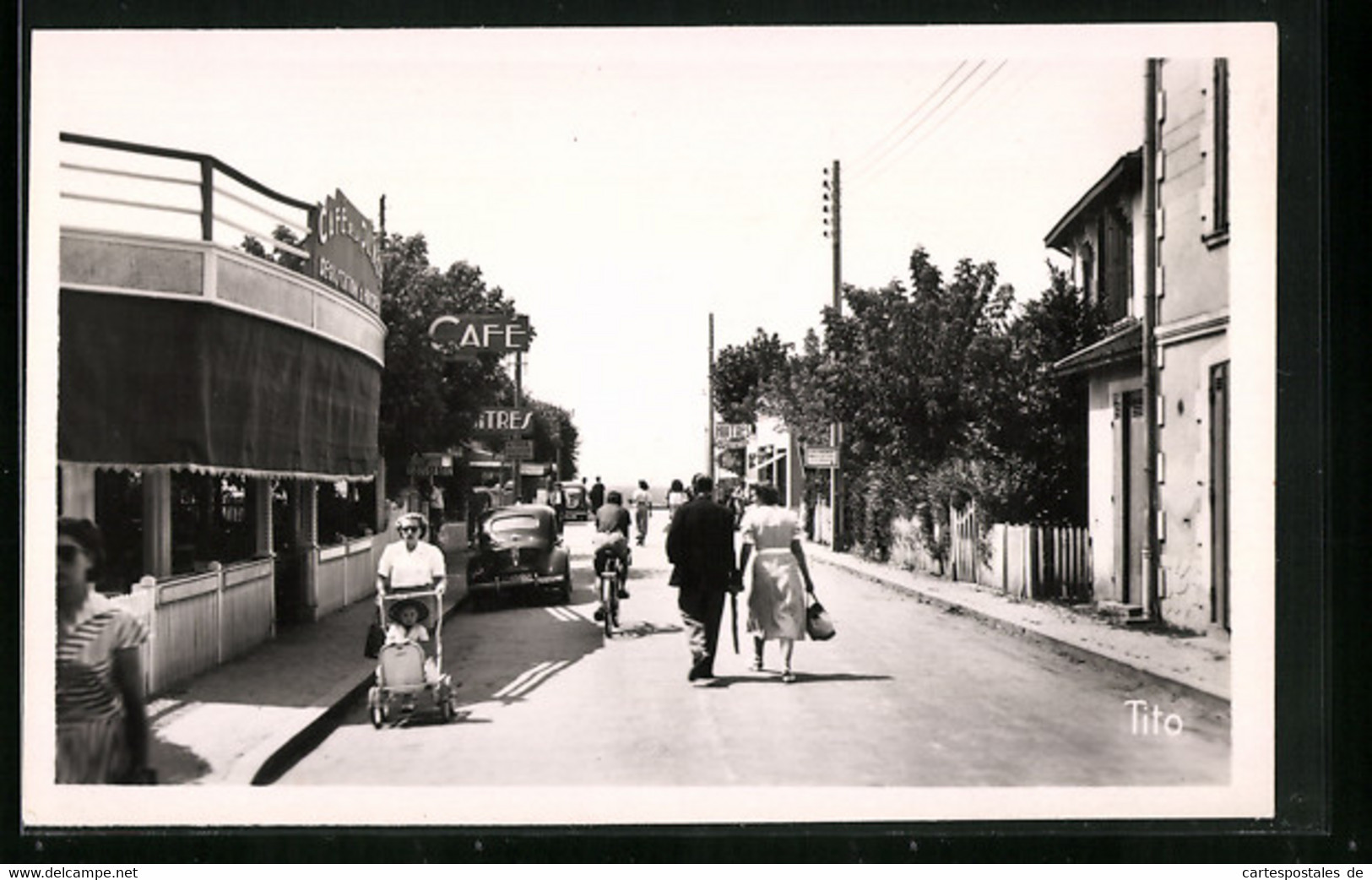 CPA Andernos-les-Bains, Avenue Du Général De Gaulle - Andernos-les-Bains