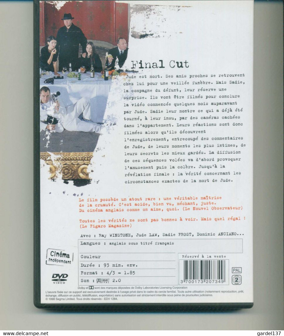 DVD "Collection Cinéma Indépendant" Final Cut - Collezioni & Lotti