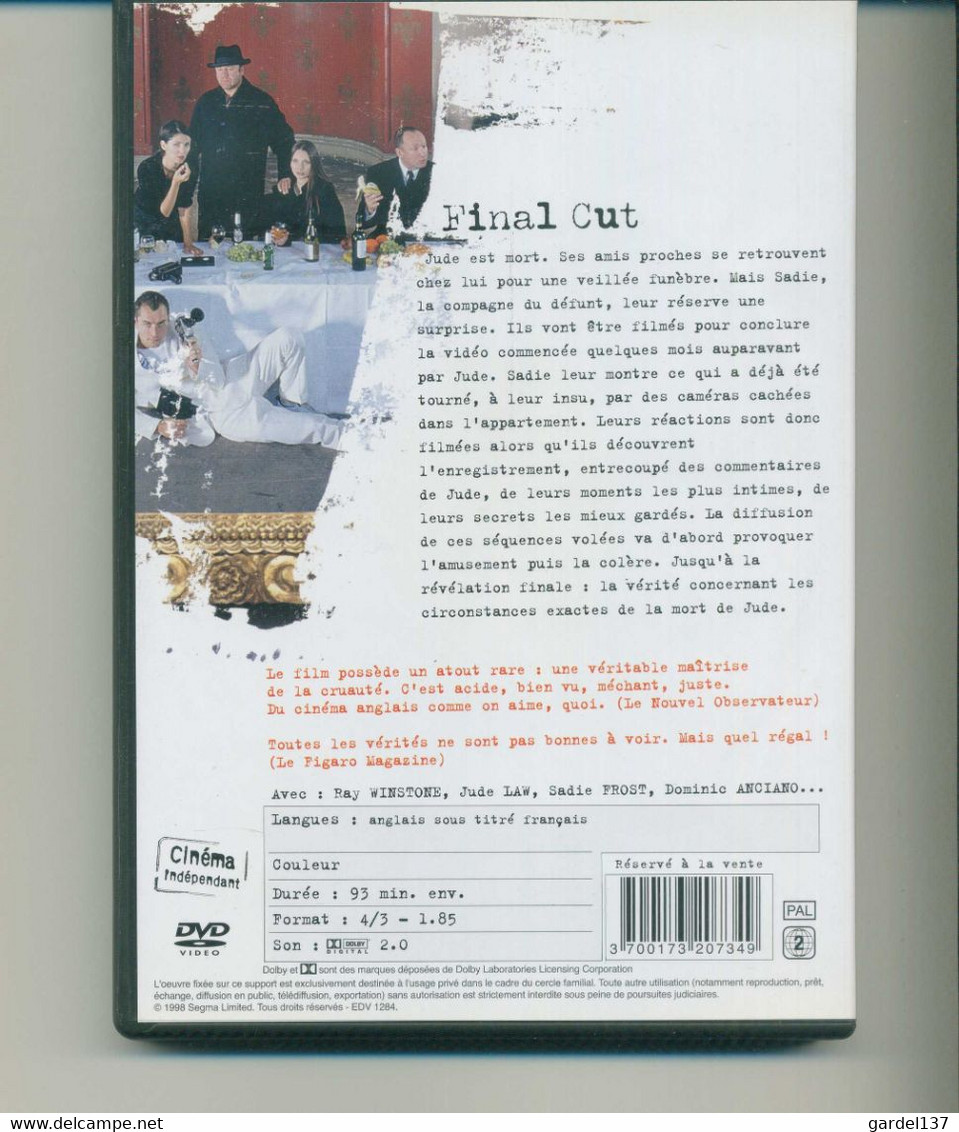 DVD "Collection Cinéma Indépendant" Final Cut - Collections, Lots & Séries