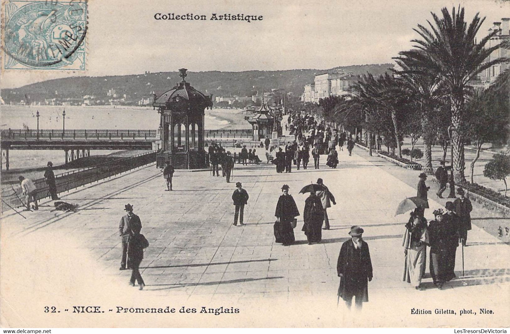 CPA - 06 - NICE - Collection Artistique - Promenade Des Anglais - Editions Giletta Nice - Animée - Autres & Non Classés