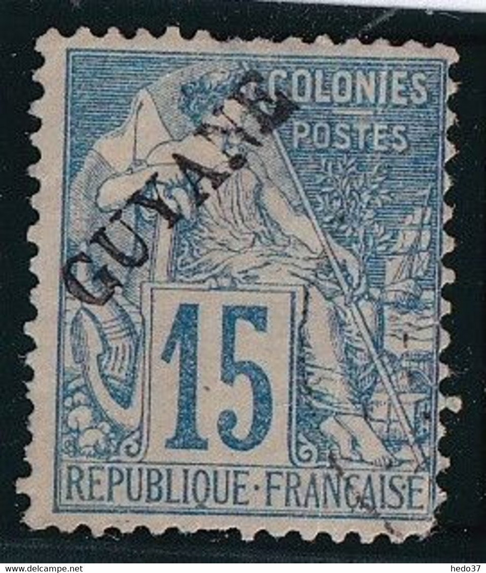 Guyane N°21a - Sans Point Après Guyane - Oblitéré - B - Used Stamps