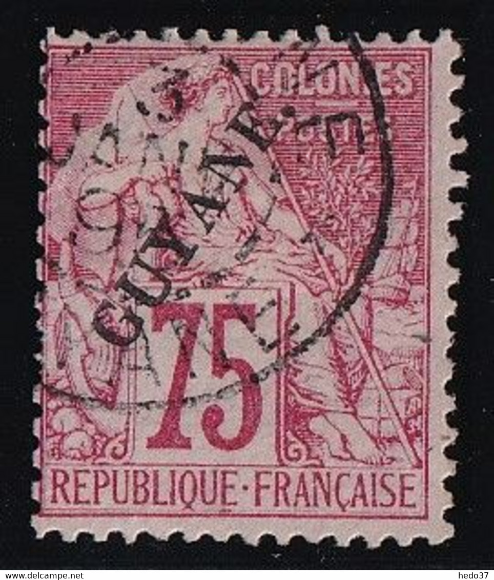 Guyane N°27 - Signé Brun - Oblitéré - TB - Used Stamps