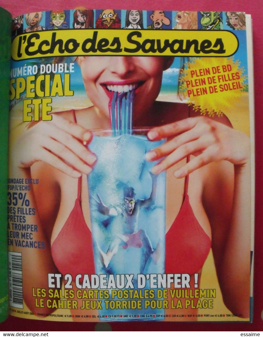 Recueil De 4 Numéros Du Magazine L'Echo Des Savanes De 2004 - L'Echo Des Savanes