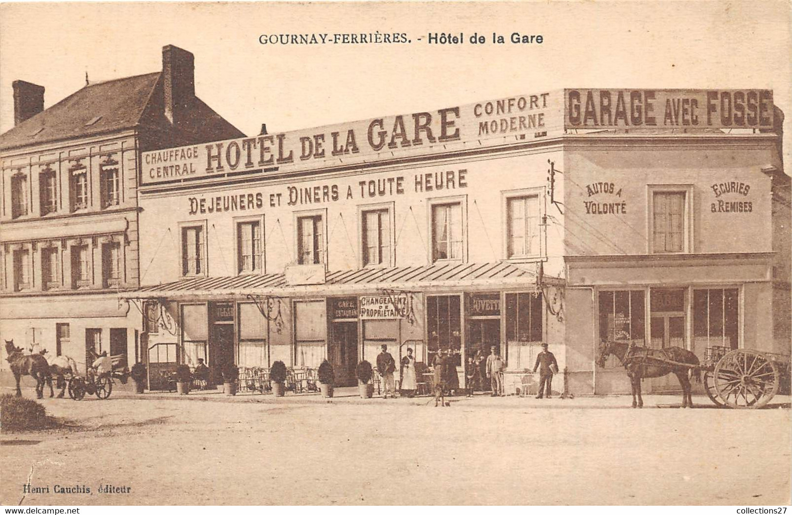 76-GOURNAY- FERRIERES  HÔTEL DE LA GARE - Gournay-en-Bray
