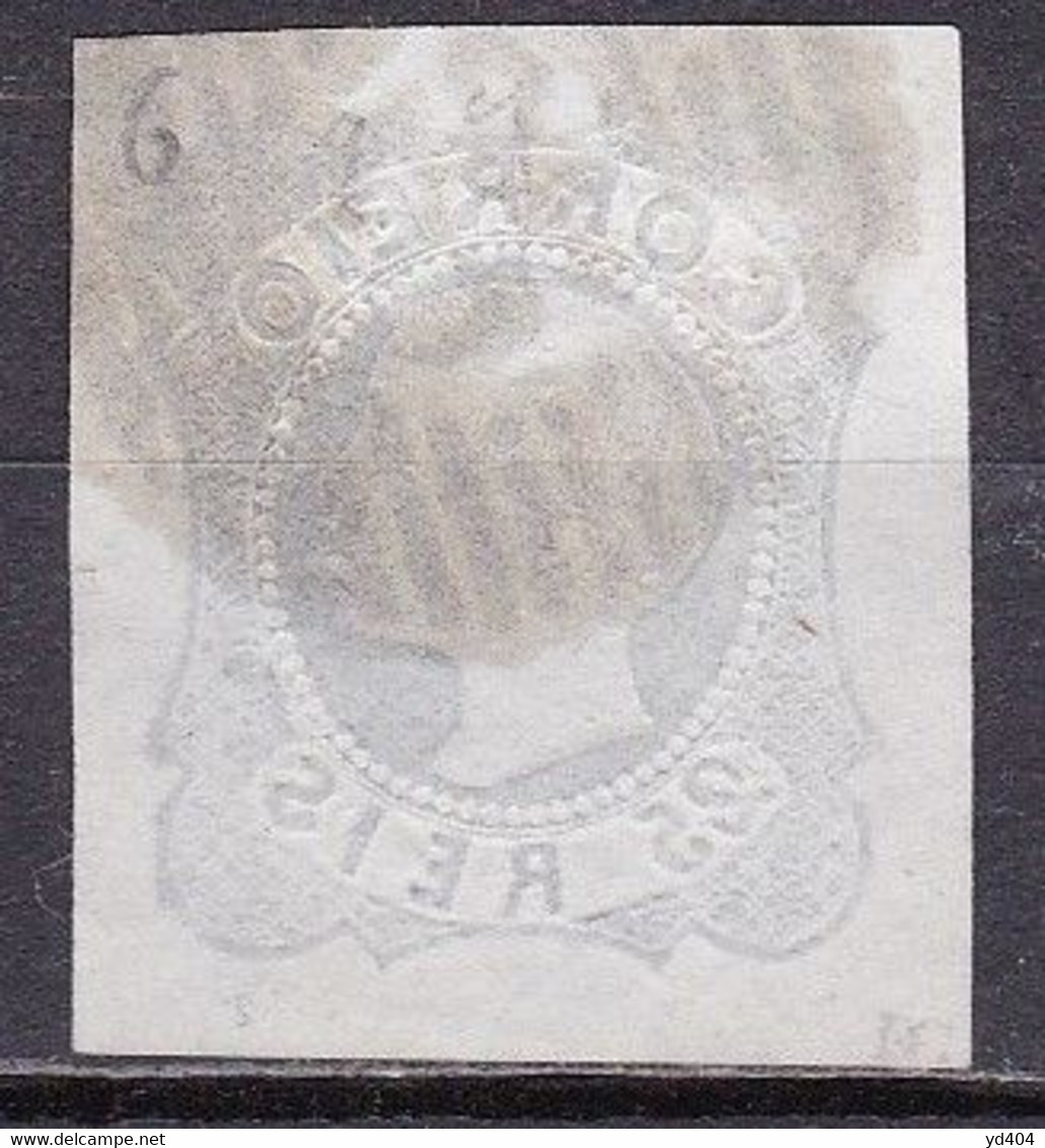 PT001A – PORTUGAL – 1855 – KING PEDRO V – MI # 6 USED 35 € - Oblitérés