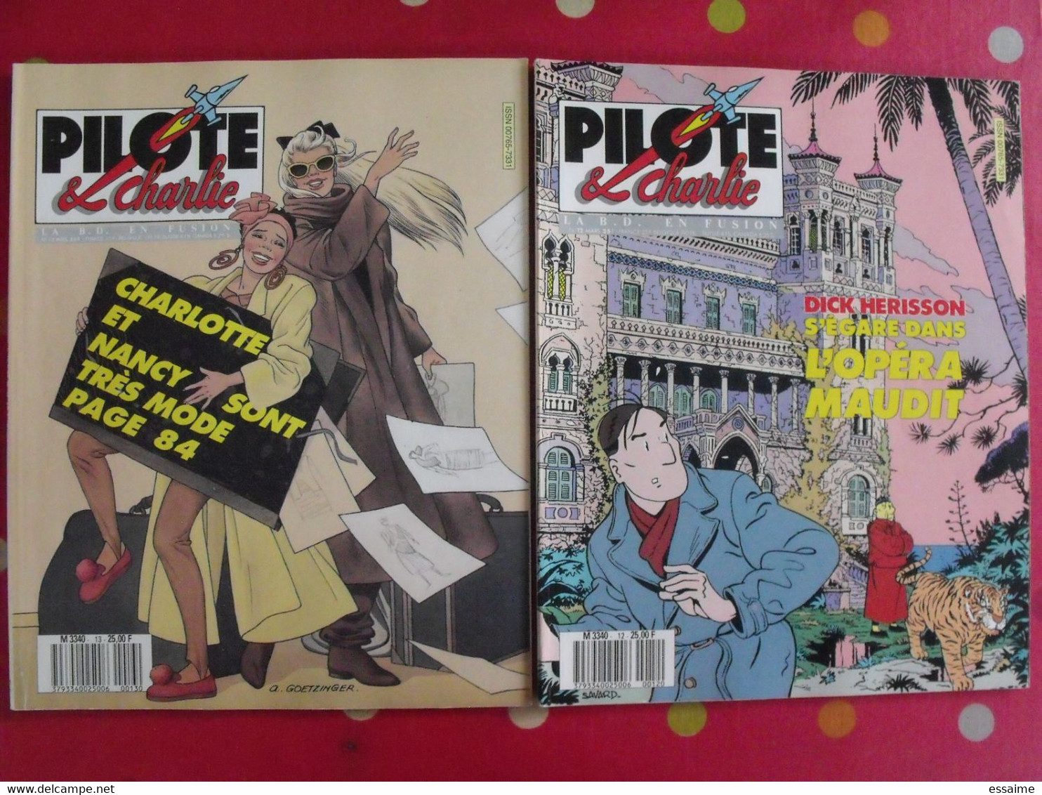 Lot De 8 Numéros Du Magazine Pilote & Charlie. 1987. N° 10 à 17 - Pilote