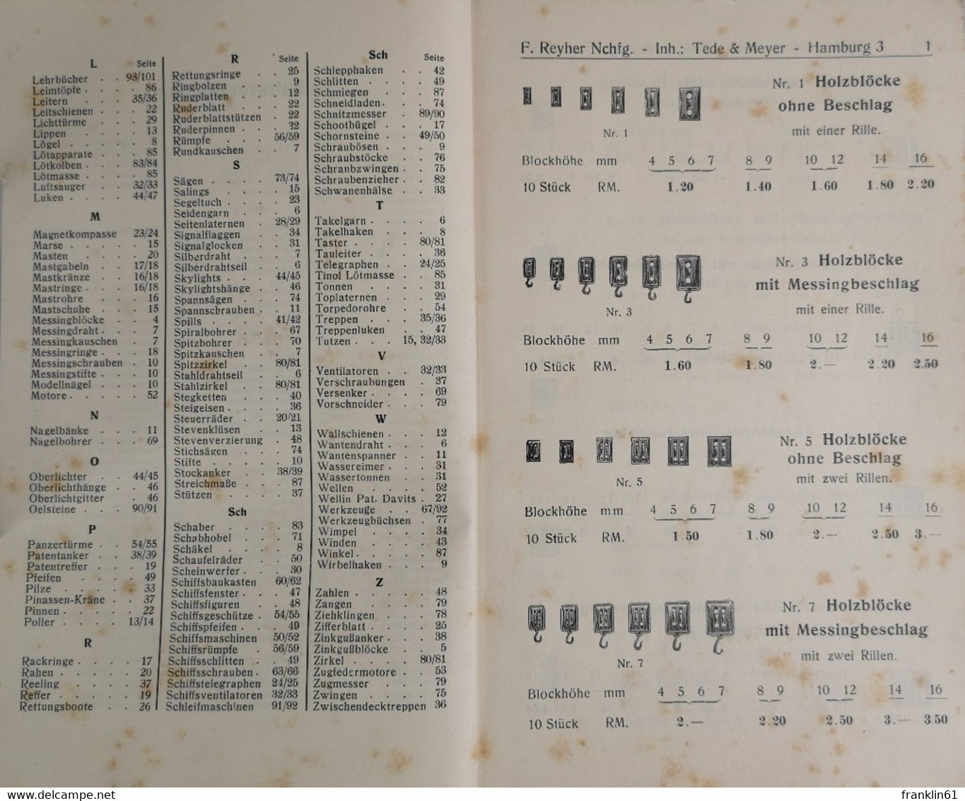 Beschläge Für Modell-Schiffe. Ausgabe L. - Andere & Zonder Classificatie