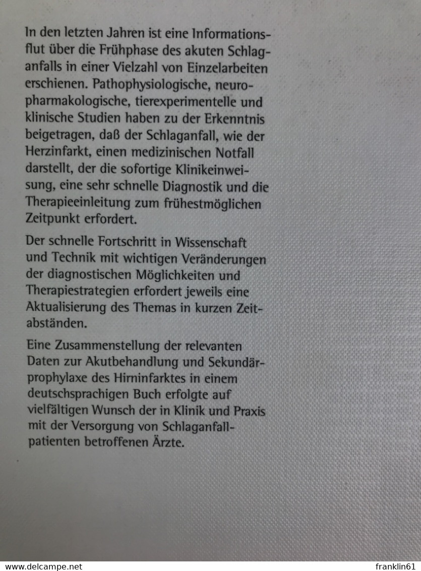 Moderne Therapiestrategien Beim Akuten Ischämischen Hirninfarkt : - Health & Medecine