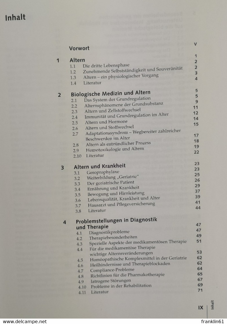 Biologische Medizin In Der Geriatrie. - Gezondheid & Medicijnen