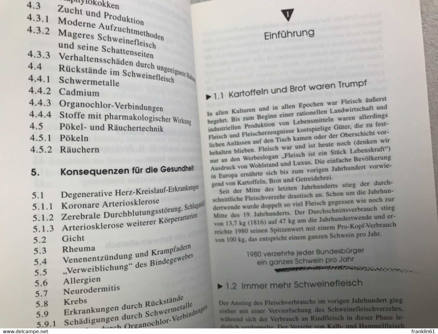 Schweinefleisch als Krankmacher?.