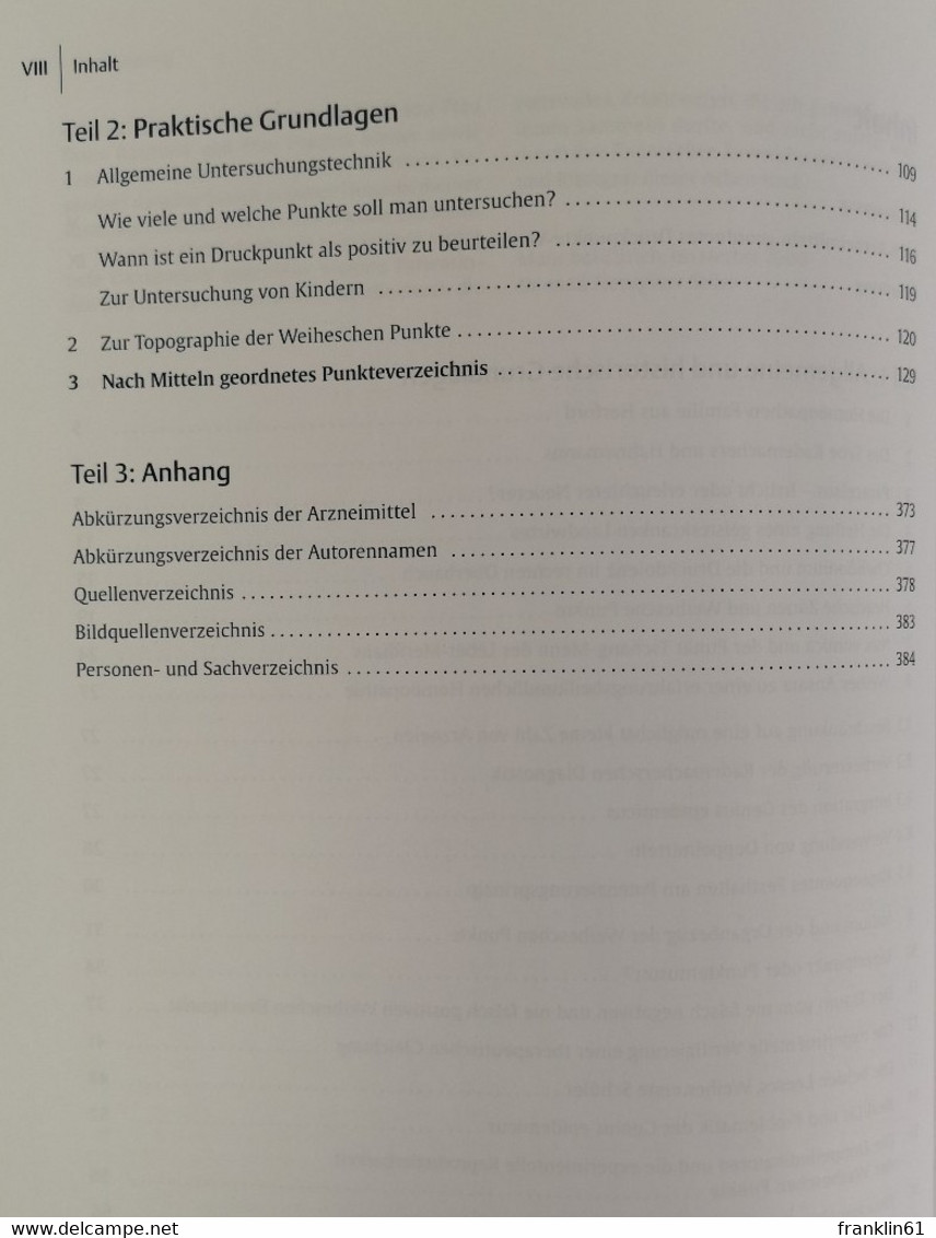 Die Weiheschen Druckpunkte. Grundlagen Und Praxis. - Health & Medecine