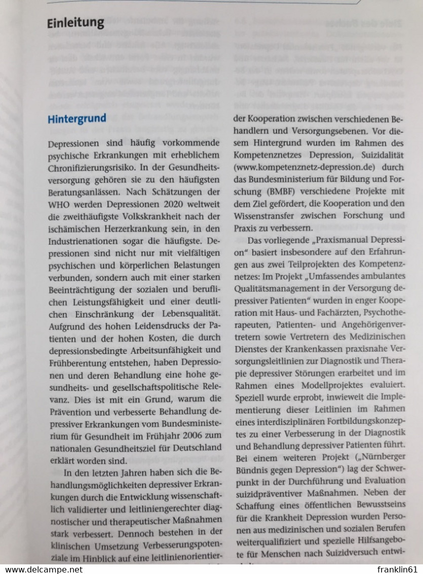 Praxismanual Depression : - Gezondheid & Medicijnen