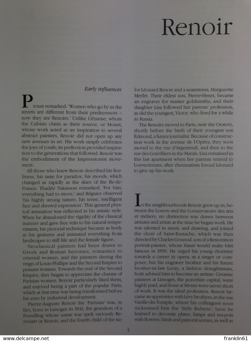 Renoir. - Pintura & Escultura