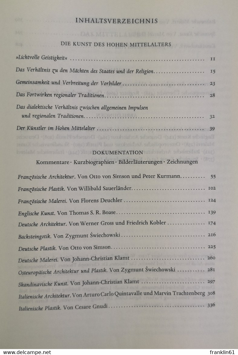 Propyläen-Kunstgeschichte. Das Mittelalter II. Das Hohe Mittelalter. - Lessico