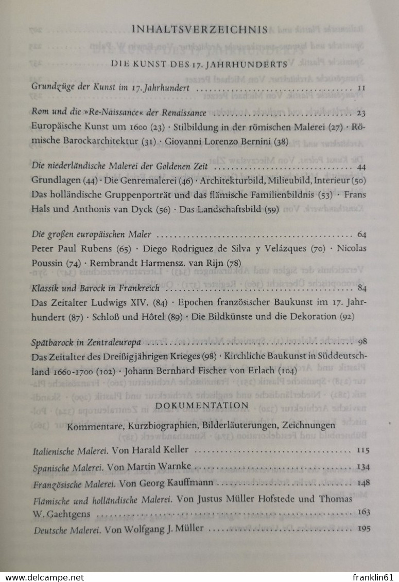 Propyläen-Kunstgeschichte.  Die Kunst Des 17. Jahrhunderts. - Lexika