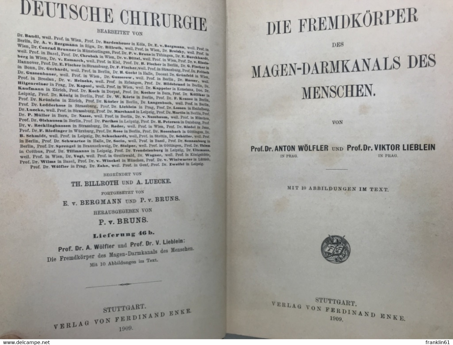 Die Fremdkörper Des Magen-Darmkanals Des Menschen. - Health & Medecine