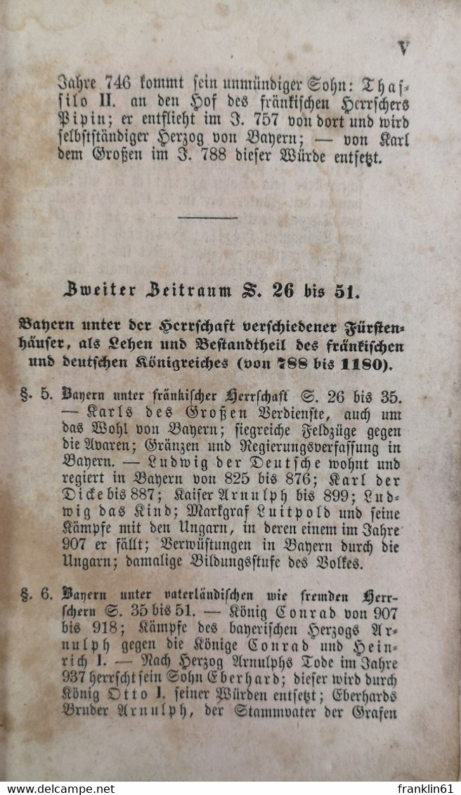 Die Geschichte Von Bayern Für Schulen. - Livres Scolaires