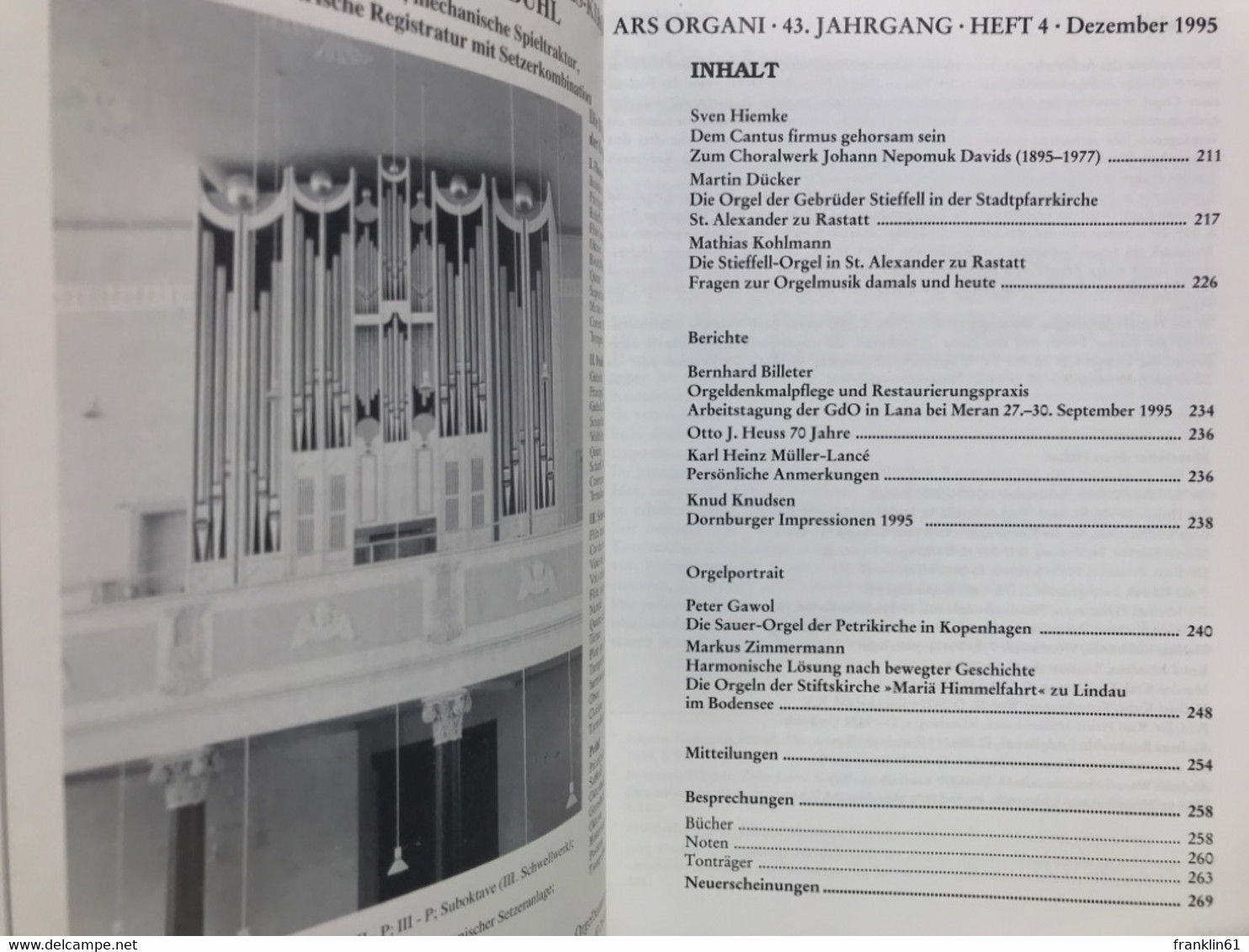 Ars Organi, KONVOLUT 23 Hefte. Heft 2, 1992 Bis Heft 4, 1997. KOMPLETT. - Musik