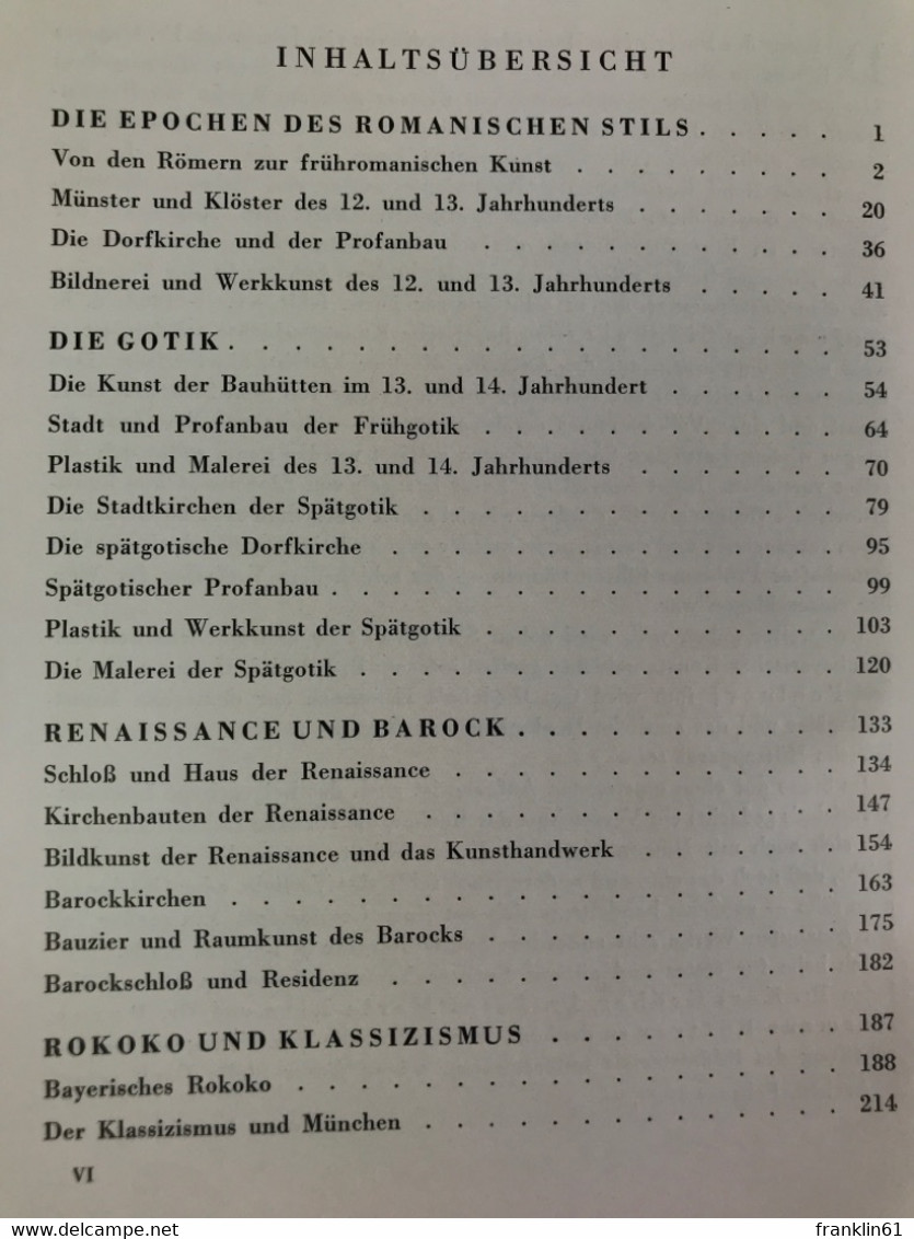 Bayerische Kunstgeschichte; 1.Teil., Altbayern U. Bayerisch-Schwaben. - Architecture