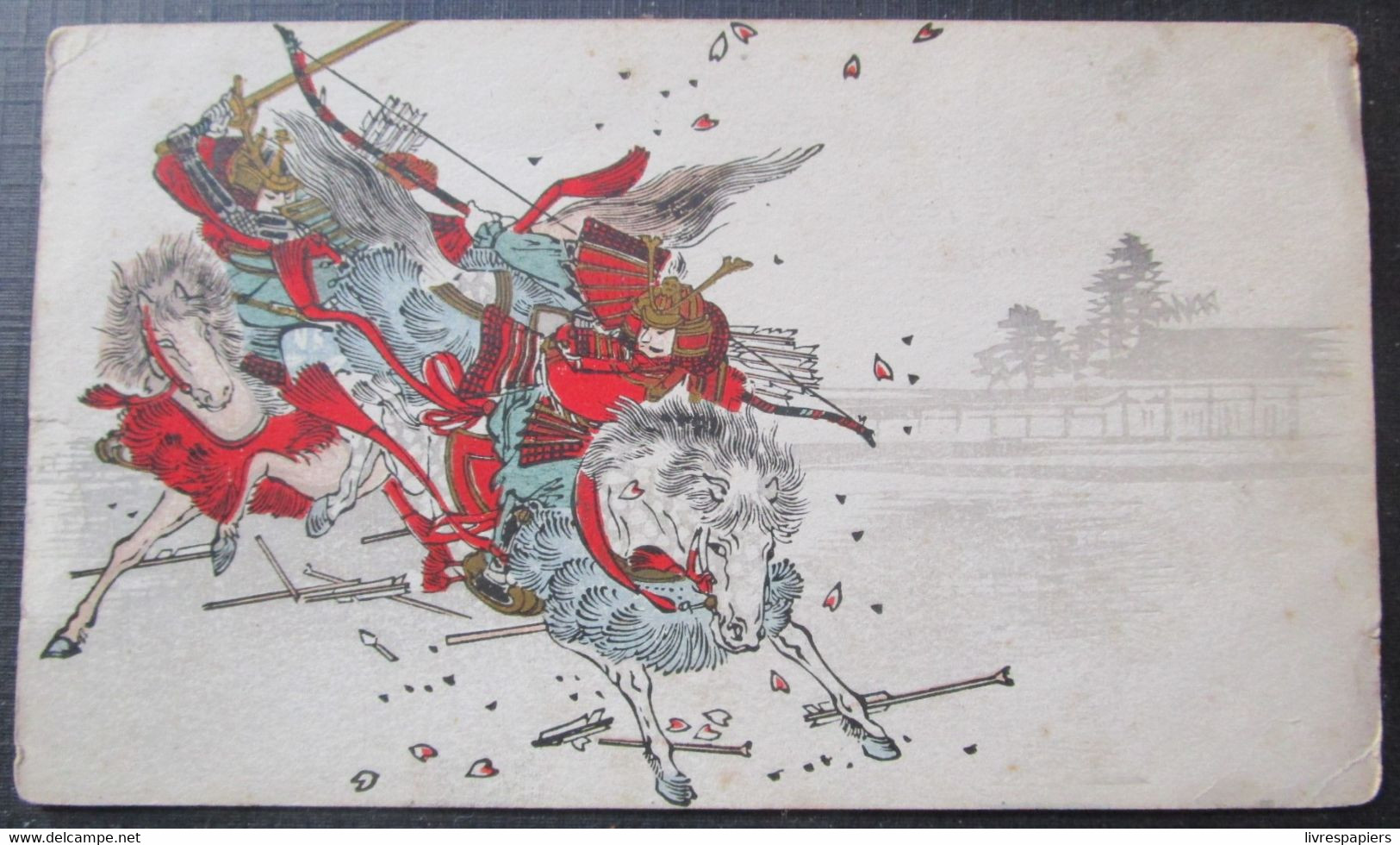 Japon Samourais Carte Illustrée - Other & Unclassified