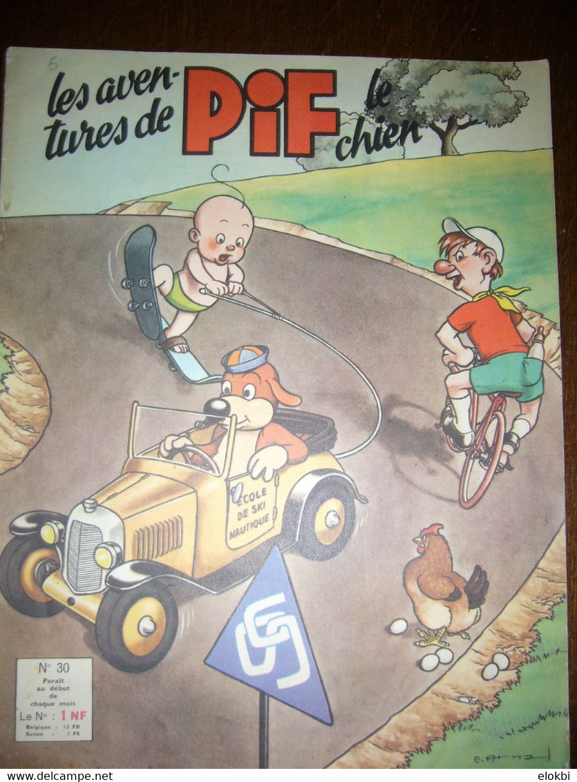 Les Aventures De Pif Le Chien N°30 (3ème Série) D’août 1960 - Pif - Autres