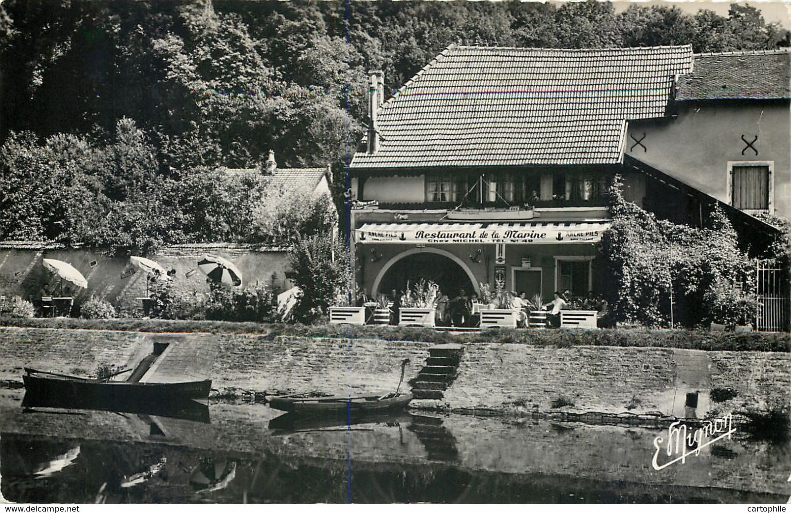 70 - PORT SUR SAONE - Café Restaurant De La Marine Sur Le Canal En 1956 - Port-sur-Saône