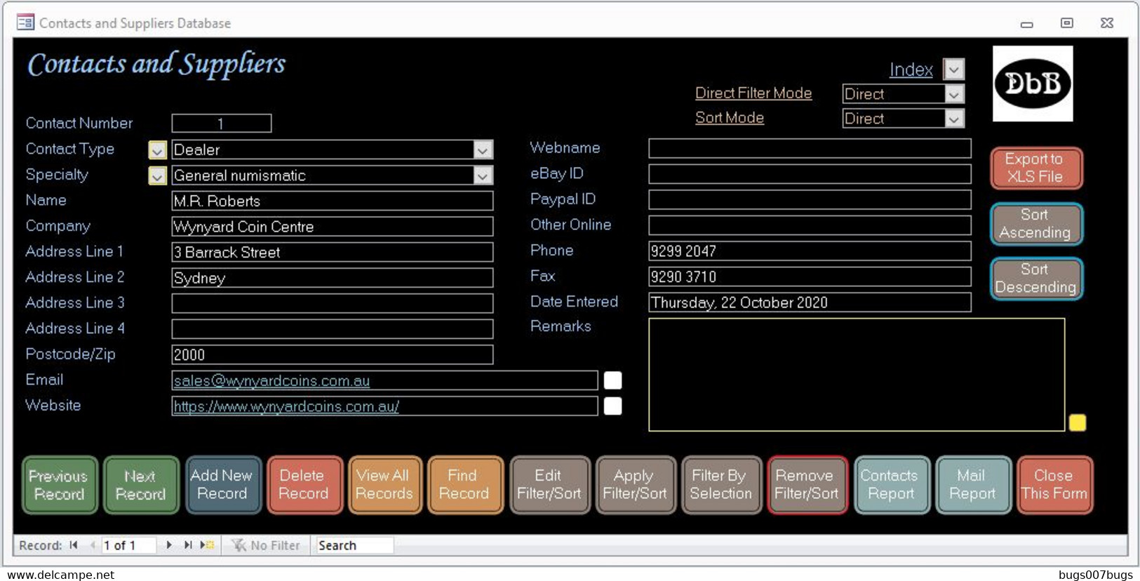 NEW 2020 Coin Collector Database Software CDROM also Supplied by DOWNLOAD