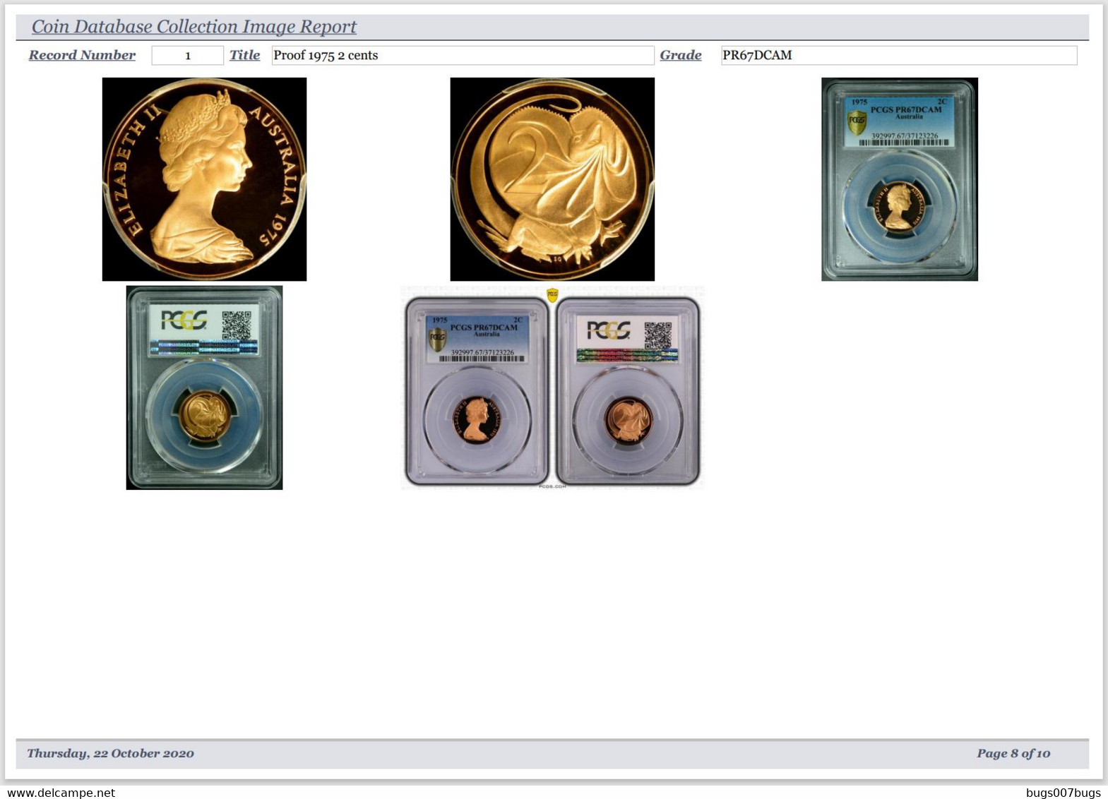 NEW 2020 Coin Collector Database Software CDROM also Supplied by DOWNLOAD