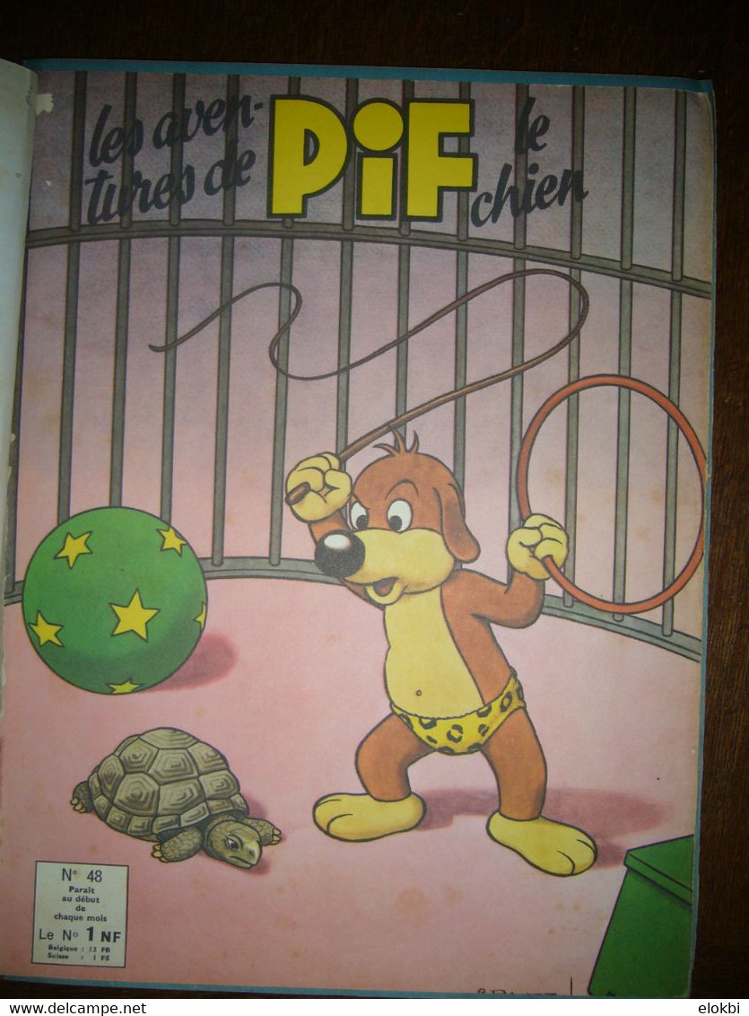 Les Aventures De Pif Le Chien N°48  (3ème Série) De Février 1962 à N°53 De Juillet 1962 Relié Dans Un Album N°6 - Pif - Autres