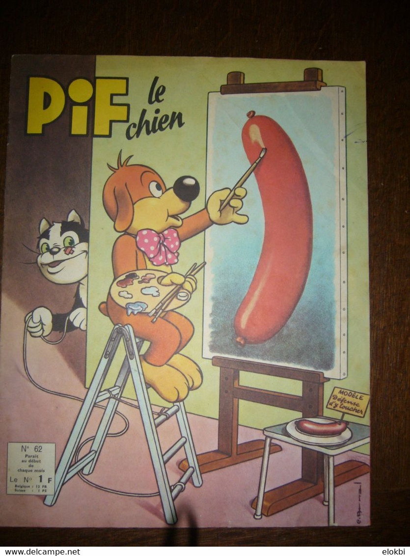 Les Aventures De Pif Le Chien N°62 (3ème Série) D’avril 1963 - Pif - Autres