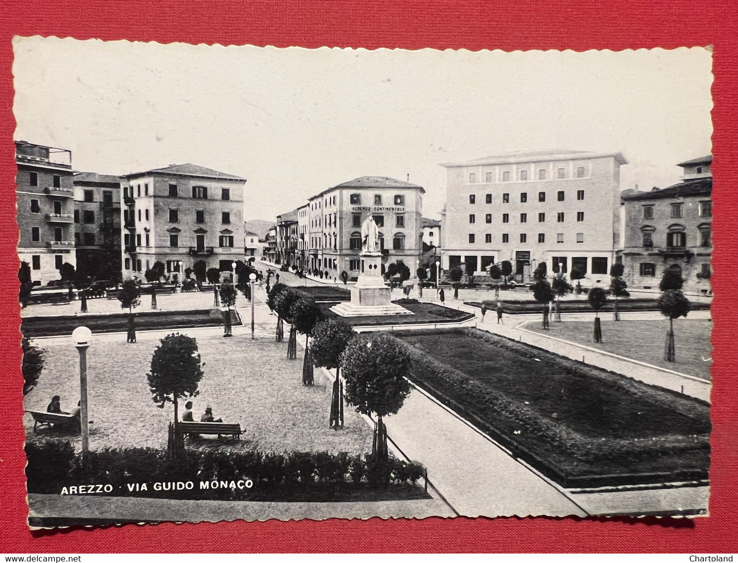Cartolina - Arezzo - Via Guido Monaco - 1954 - Arezzo
