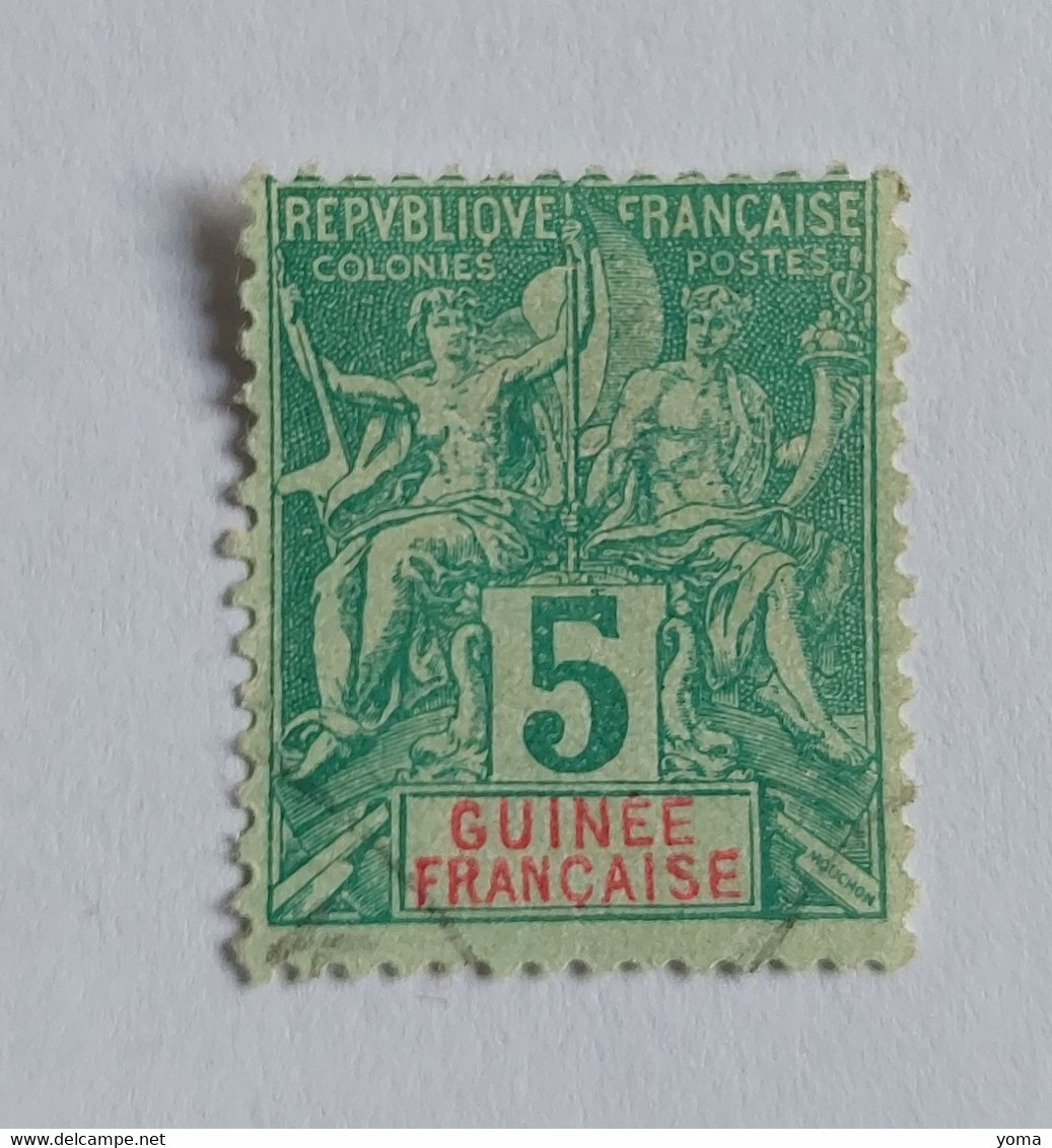 N° 4      5c  Vert - Gebruikt