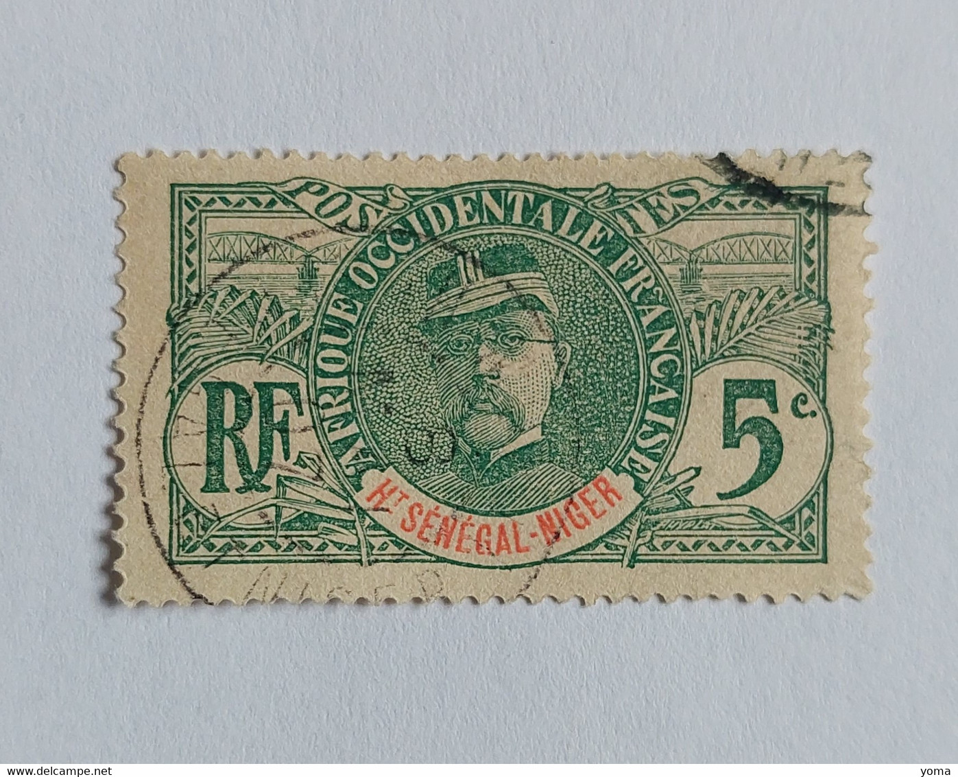 N° 4      Général Faidherbe  -  5c  Vert - Used Stamps