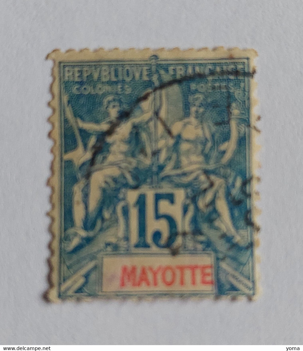 N° 6        15c  Bleu - Used Stamps