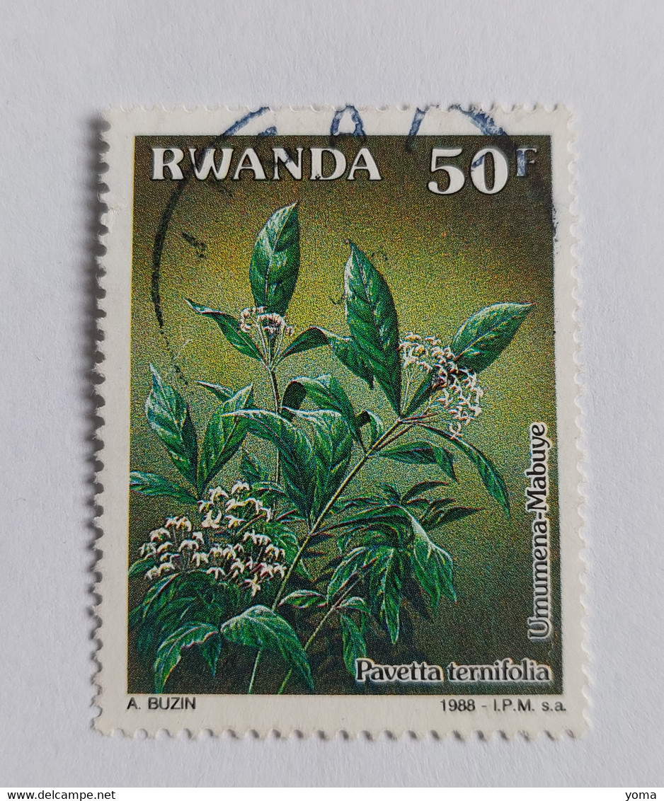 N° 1280      Pavetta Ternifolia  -  Plante Médicinale - Used Stamps