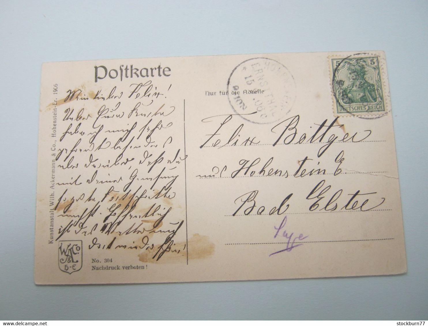 Hohenstein-Ernstthal , Brand    ,  Schöne Karte  Um 1906 - Hohenstein-Ernstthal