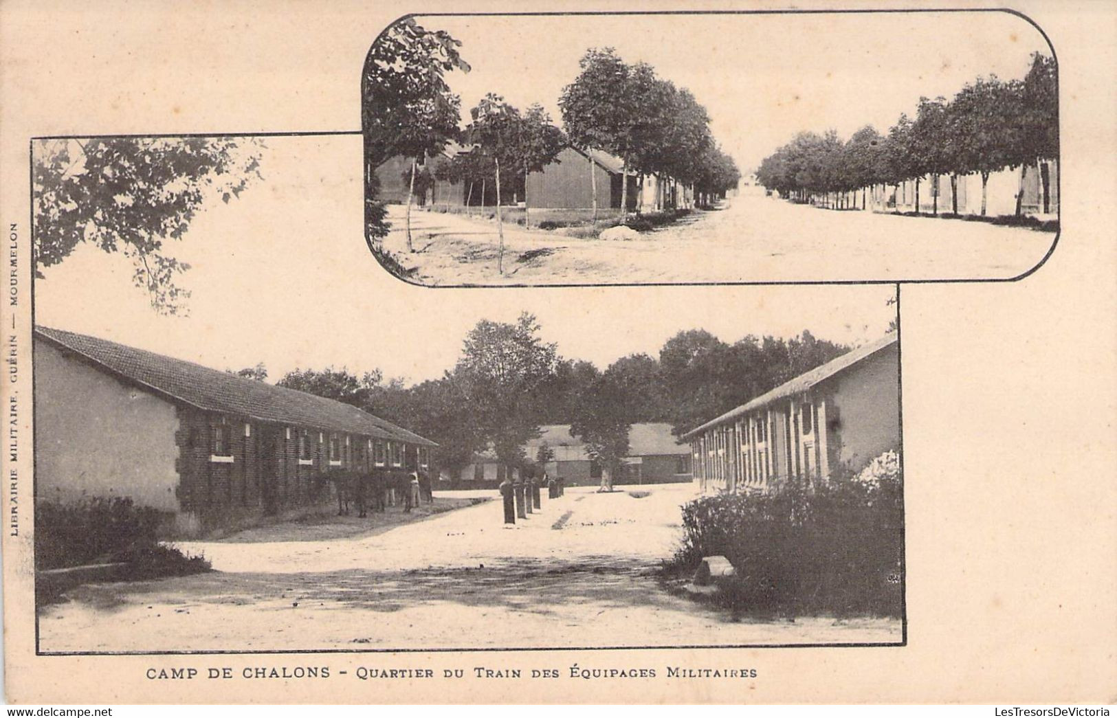 CPA MILITARIAT - Caserne - Camp De Chalons - Quartier Du Train Des équipages Militaires - Dos Non Divisé - Caserme