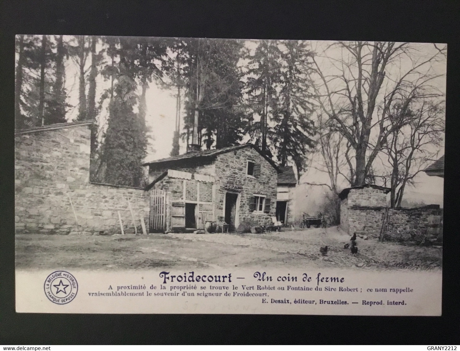 STOUMONT LA GLEIZE FROIDECOURT «  UN COIN DE FERME 1910 « PANORAMA. - Stoumont