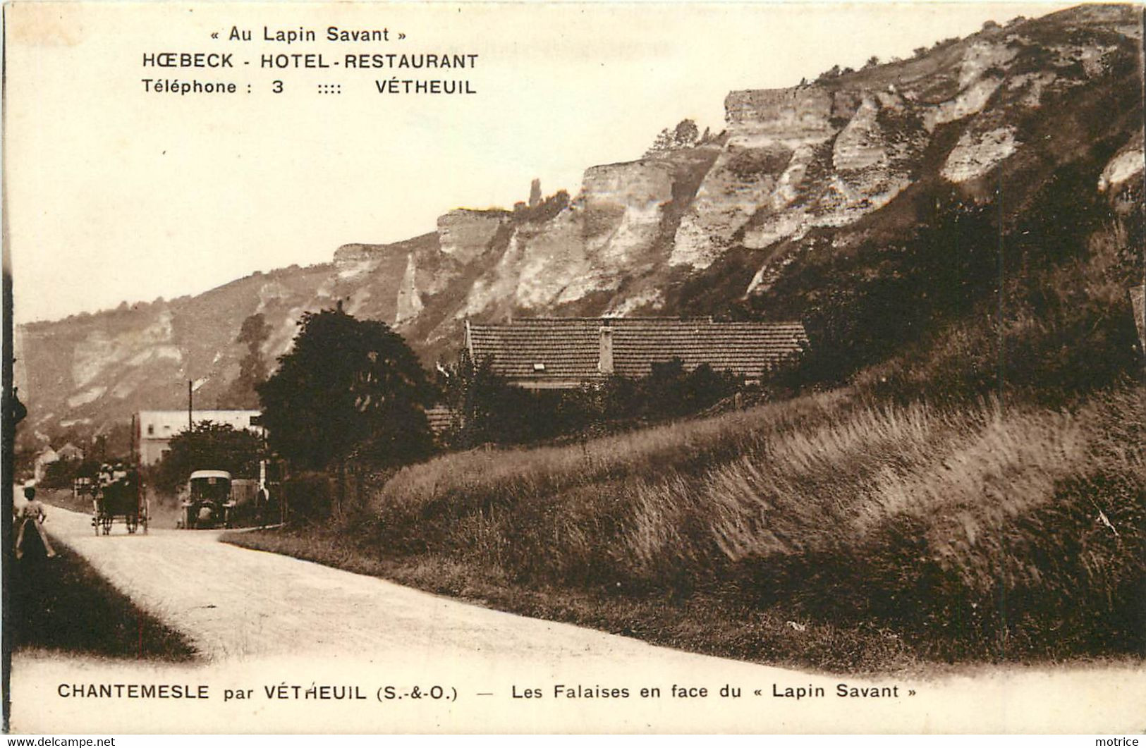 HAUTE-ISLE - Chantemesle Par Vétheuil, Les Falaises En Face Du "Lapn Savant". - Haute-Isle