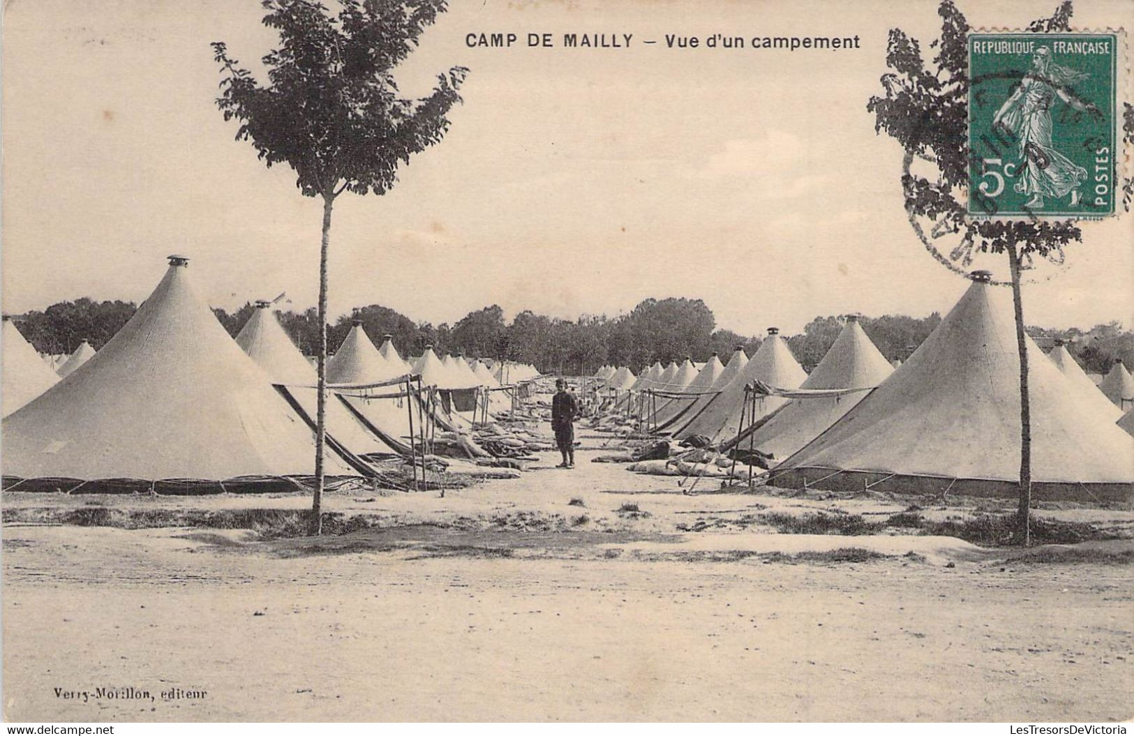 CPA MILITARIAT - CAMP De MAILLY - Vue D'un Campement - Morillon Editeur - Caserme