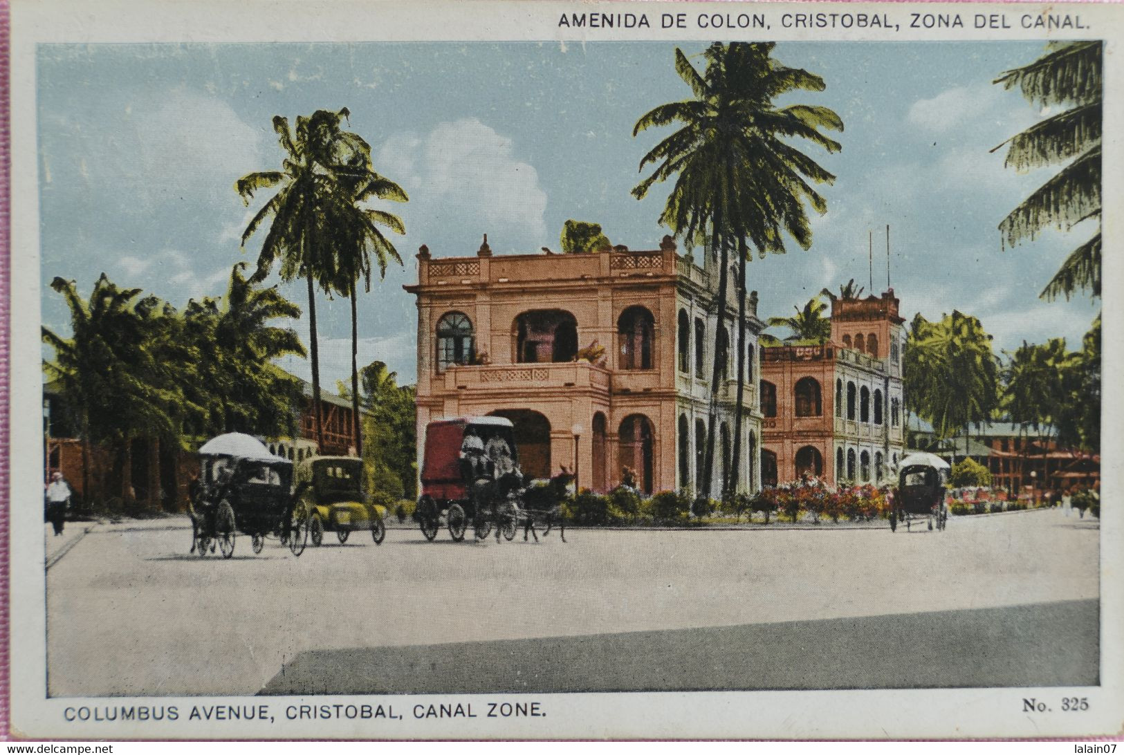 C. P. A. : PANAMA : Colombus Avenue CRISTOBAL, Canal Zone, Amenida De Colon, Cristobal, Zona Del Canal - Panama