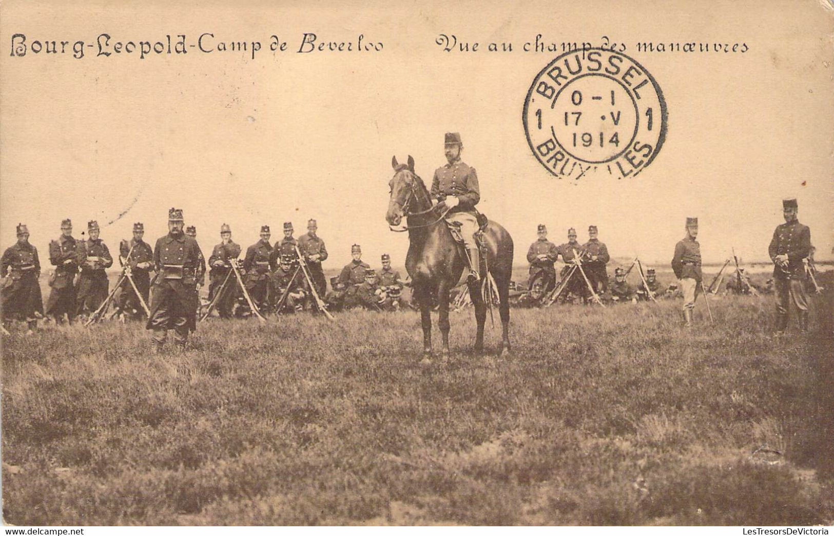 CPA MILITARIAT - CAMP De BEVERLOO - Vue Au Champ Des Manoeuvres - Cavalerie - Maniobras