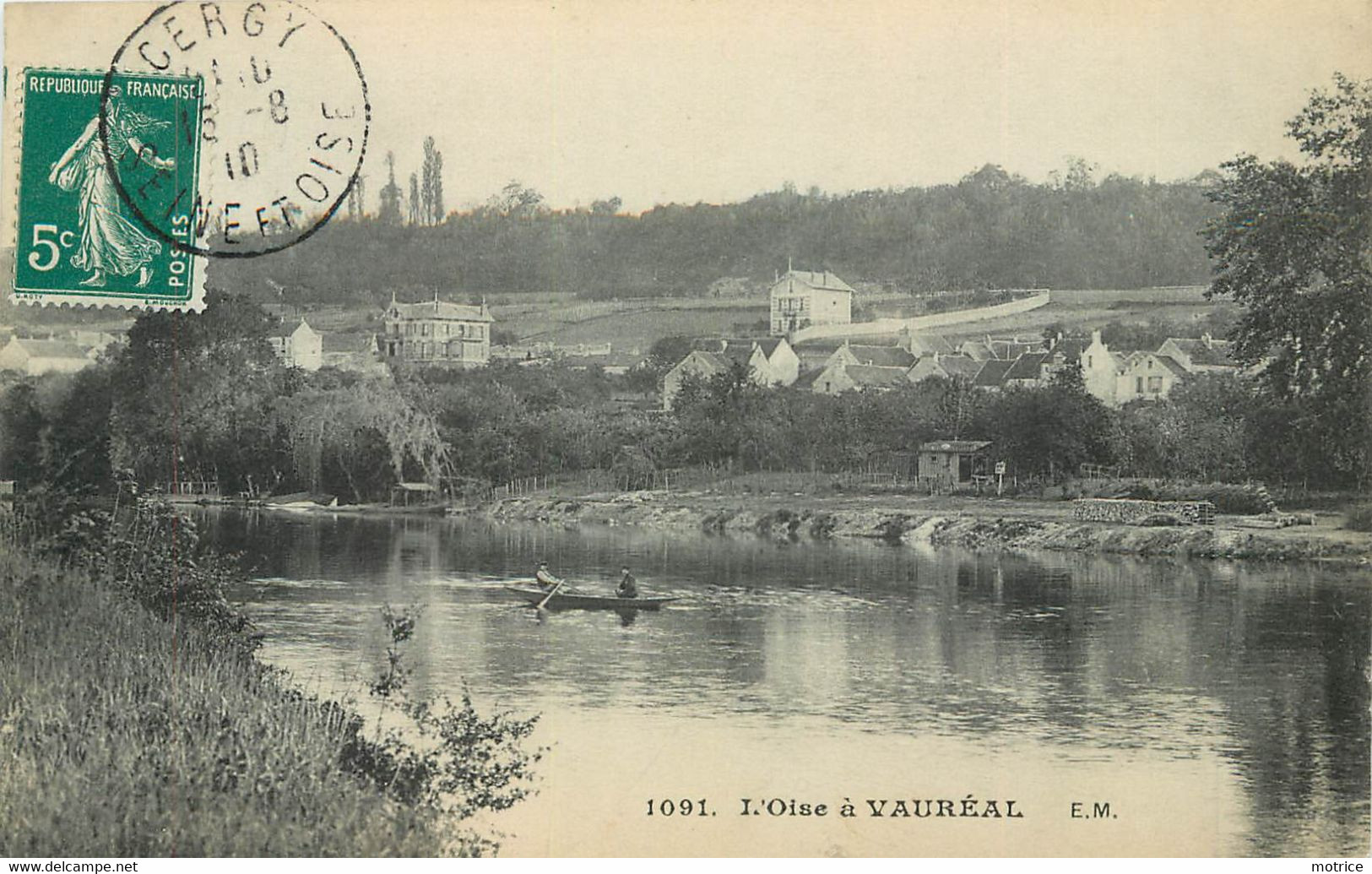 VAUREAL -  Lot De Quatre Carte, Panorama, L'oise, Les Marais, L'église. - Vauréal