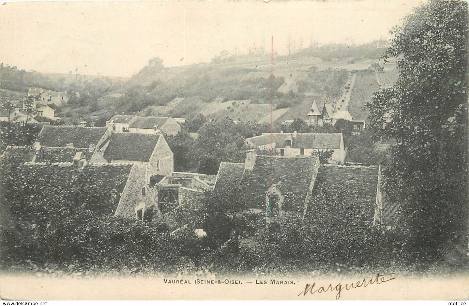 VAUREAL -  Lot De Quatre Carte, Panorama, L'oise, Les Marais, L'église. - Vauréal